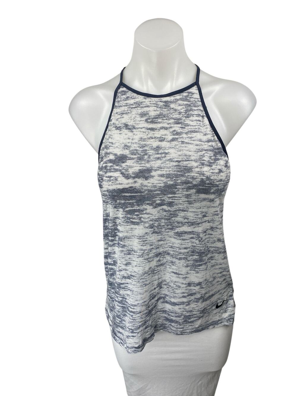 Nike Dri Fit Women's Gray Tie Dye Sleeveless Cami Camisole Activewear Tank Top S